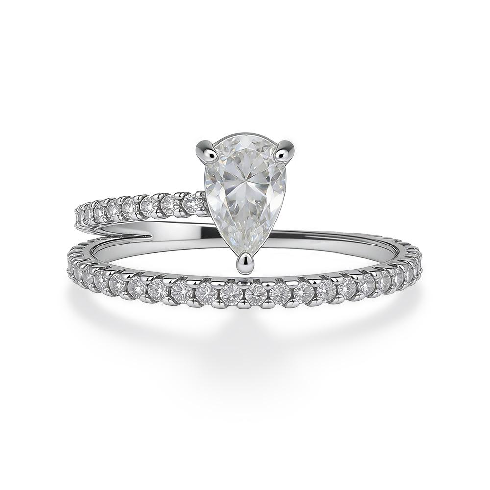 Pear Cut Moissanite Ring | 925 Sterling Silver 1CT D Color VVS1 | Stackable Halo Engagement Wedding Bands for Women 7 срібний
Pear Cut Moissanite Ring | 925 Sterling Silver 1CT D Color VVS1 | Stackable Halo Engagement Wedding Bands for Women 7 срібний