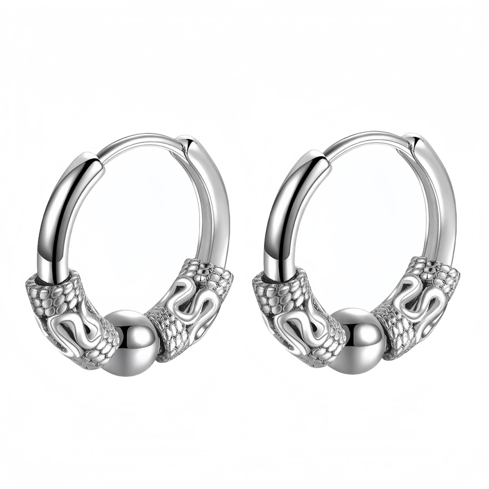 Hollow Design Vintage Gothic Punk Male Stainless Steel Round Hoop Black Aesthetic Piercing Earring Women s Jewelry Trendy 2025
Hollow Design Vintage Gothic Punk Male Stainless Steel Round Hoop Black Aesthetic Piercing Earring Women s Jewelry Trendy 2025