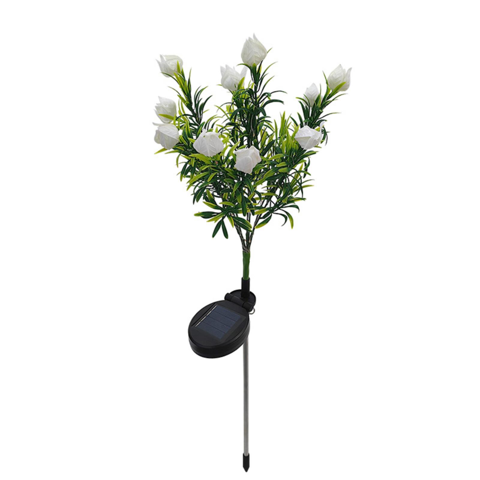 Solar Powered Artificial Flower Garden Light Outdoor Decorative Plant Stake with Realistic Leaves and Flowers for Yard Pathway Lawn Landscape Lighting one size
Solar Powered Artificial Flower Garden Light Outdoor Decorative Plant Stake with Realistic Leaves and Flowers for Yard Pathway Lawn Landscape Lighting one size