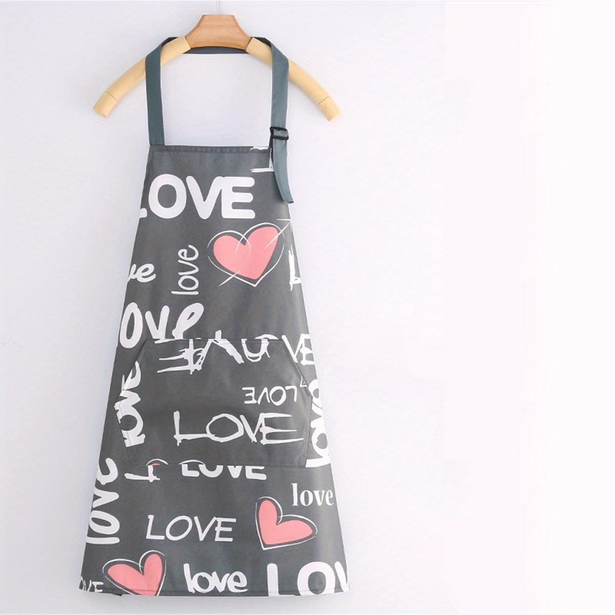 1 шт. Регулируемый фартук с цветочным и сердечным принтом - Легко чистящийся ПВХ материал, Большой передний карман, Стильный кухонный аксессуар для готовки и садоводства серый
1 шт. Регулируемый фартук с цветочным и сердечным принтом - Легко чистящийся ПВХ материал, Большой передний карман, Стильный кухонный аксессуар для готовки и садоводства серый