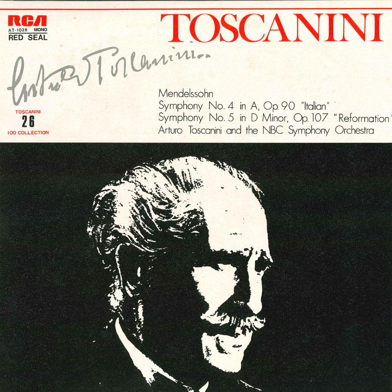 LP Record ARTURO TOSCANINI Mendelssohn Symphony No4 In A Op 90 AT1026 RCA Japan Classical Used
LP Record ARTURO TOSCANINI Mendelssohn Symphony No4 In A Op 90 AT1026 RCA Japan Classical Used
