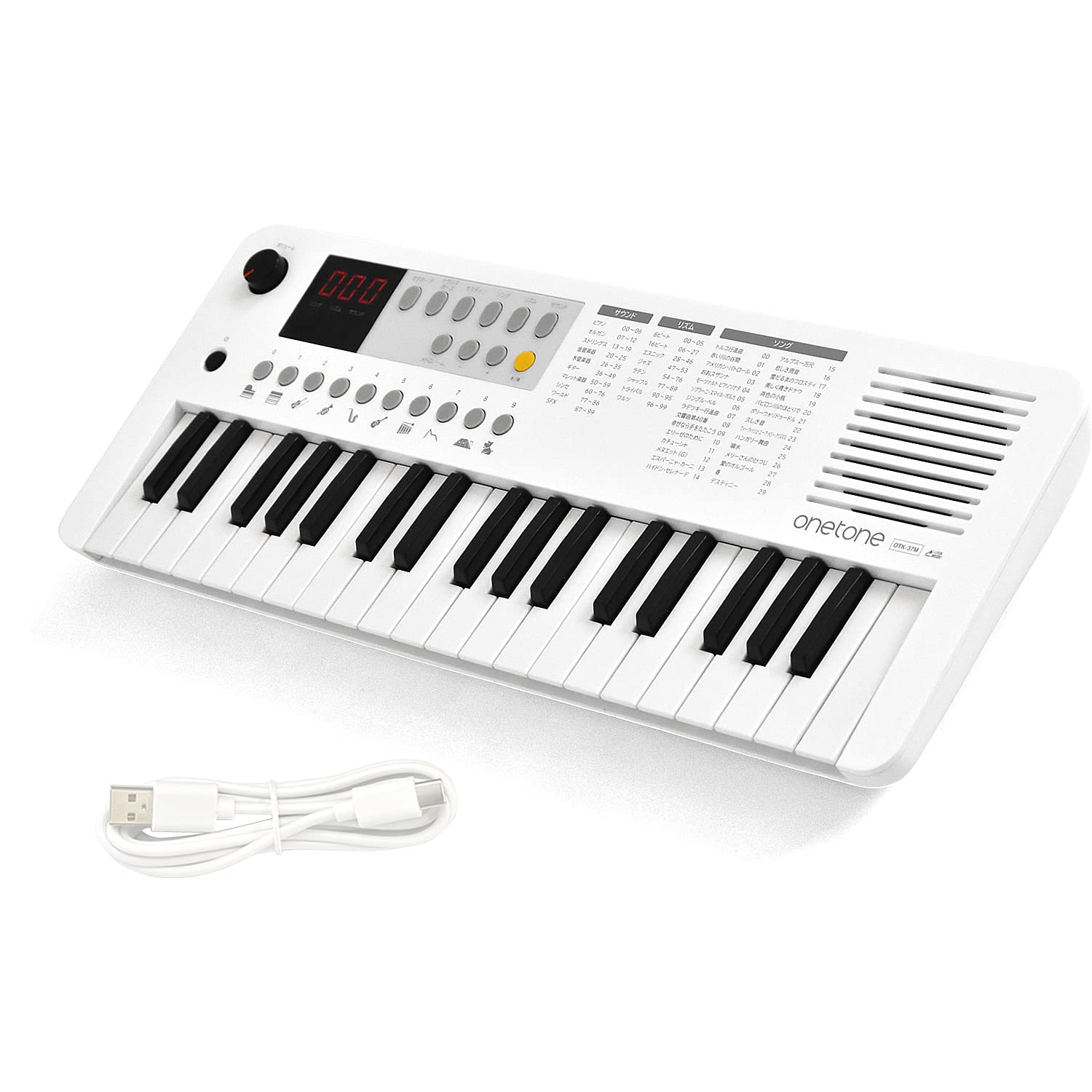 Электронная клавиатура ONETONE One Tone Mini 37 клавиш со светодиодным дисплеем USB-MIDI совместимая с японской письменностью OTK-37MWH (USB-кабель в комплекте)
Электронная клавиатура ONETONE One Tone Mini 37 клавиш со светодиодным дисплеем USB-MIDI совместимая с японской письменностью OTK-37MWH (USB-кабель в комплекте)