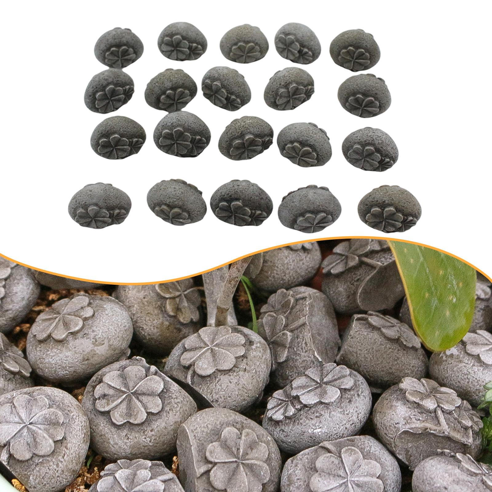 20 Pieces Potted Plant Topping Stones Four Leaf Resin Rocks Decor Small Decorative for Indoor
20 Pieces Potted Plant Topping Stones Four Leaf Resin Rocks Decor Small Decorative for Indoor