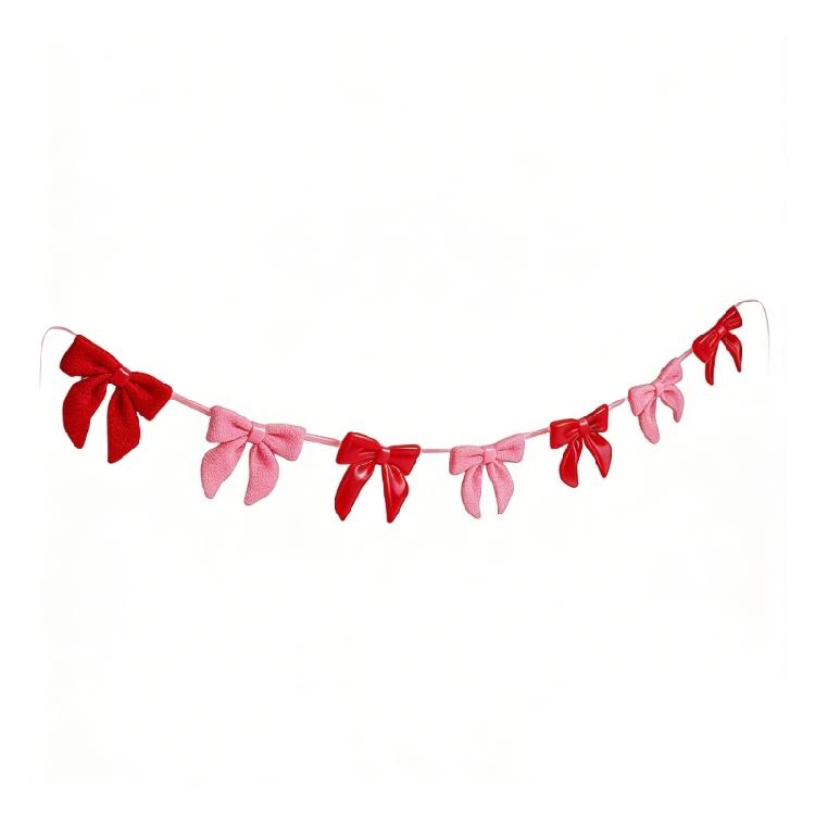 Soft Touch Polyester Velvety Bowknot Garlands in Pink Red for Elegant Party Accent 2M Long Romance Decoration 1
Soft Touch Polyester Velvety Bowknot Garlands in Pink Red for Elegant Party Accent 2M Long Romance Decoration 1