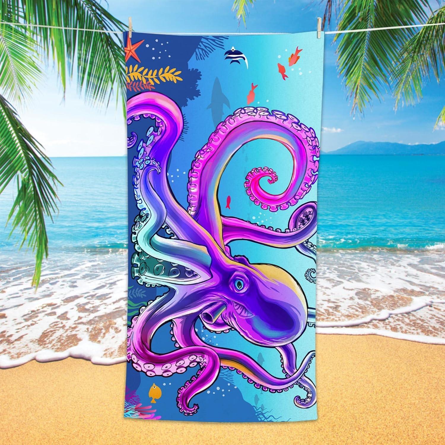 1PC Big Octopus Beach Towel for Children friends Gifts Towel Quick-Dry Towel For Bath Yoga Tourism Beach GYM Camping Swimming W40*H60(CM)
1PC Big Octopus Beach Towel for Children friends Gifts Towel Quick-Dry Towel For Bath Yoga Tourism Beach GYM Camping Swimming W40*H60(CM)