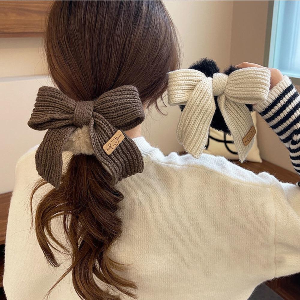 Warm Winter Plush Knit Hair Ties Elastic Band Hair Accessories Bow Hair Bands кавовий
Warm Winter Plush Knit Hair Ties Elastic Band Hair Accessories Bow Hair Bands кавовий