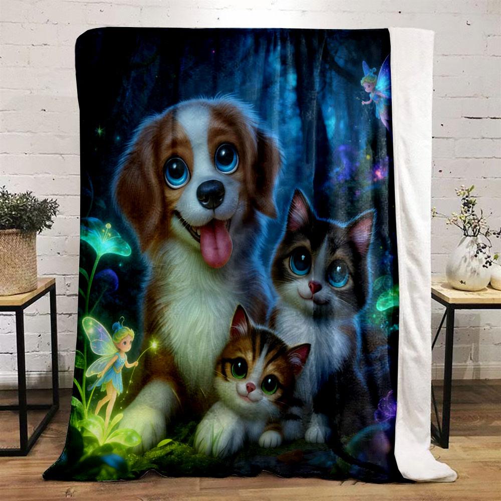 New Product Cute Cats and Dogs Print Warm Comfortable Blanket Home Travel Camping for Adults and Kids Luxury Gifts 75x90cm
New Product Cute Cats and Dogs Print Warm Comfortable Blanket Home Travel Camping for Adults and Kids Luxury Gifts 75x90cm