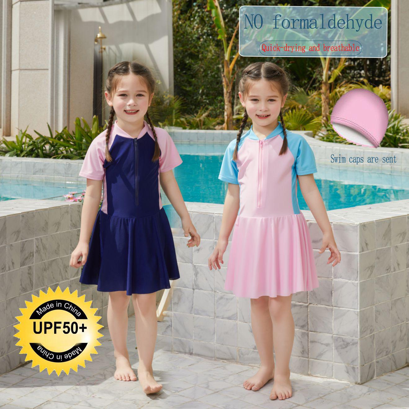 Girls Sun Protection Quick-Dry Cartoon One-Piece Swimsuit - Princess Dress Style for Surfing XL (115-125 cm)
Girls Sun Protection Quick-Dry Cartoon One-Piece Swimsuit - Princess Dress Style for Surfing XL (115-125 cm)