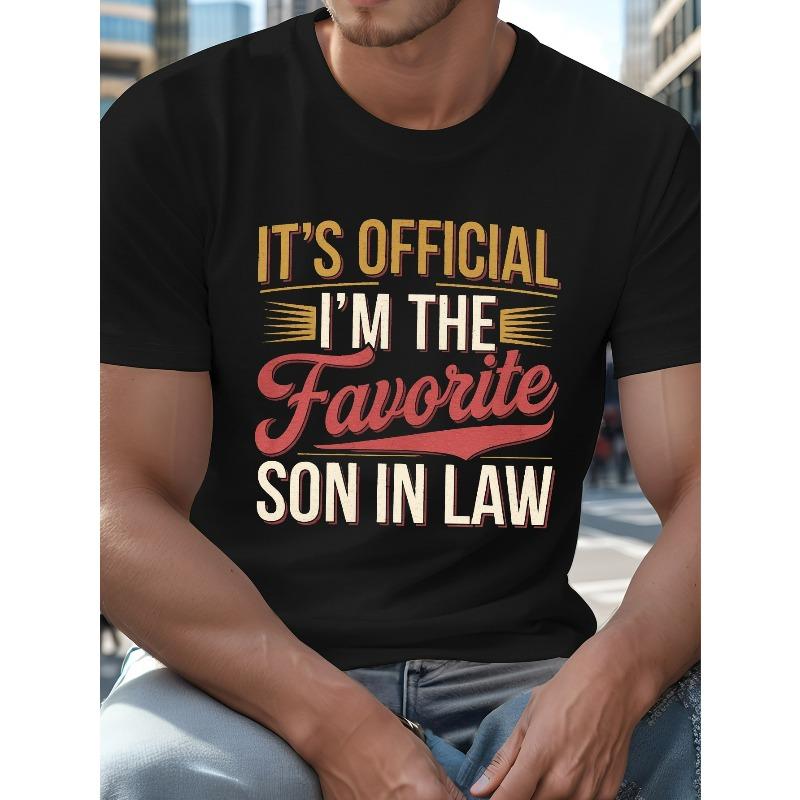 European sizes Funny It s Official I m The Favorite Son In Law Retro Graphic T-Shirt 4XL чорний
European sizes Funny It s Official I m The Favorite Son In Law Retro Graphic T-Shirt 4XL чорний