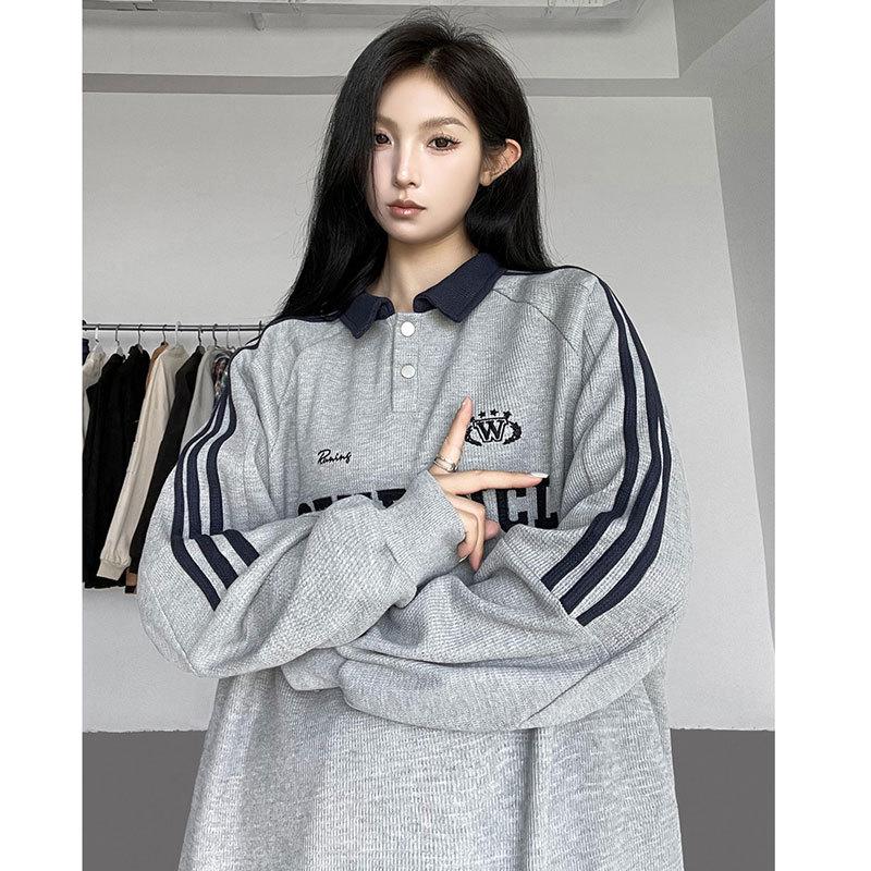 Women s American Retro Preppy Striped Polo Collar Sweatshirt 2025 2XL (suggested 75-90 kg) бордовий
Women s American Retro Preppy Striped Polo Collar Sweatshirt 2025 2XL (suggested 75-90 kg) бордовий