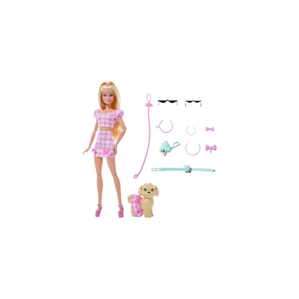 Barbie Doll and Puppy Matching Outfit Set Dress-Up Doll House Playset for Kids Age 3 Pink
Barbie Doll and Puppy Matching Outfit Set Dress-Up Doll House Playset for Kids Age 3 Pink