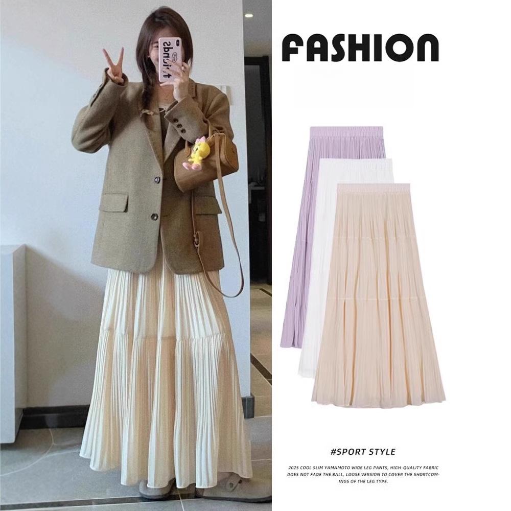 Women s Chiffon Elastic High Waist Pleated A-Line Flared Maxi Skirts Summer Flowy Boho Maxi Long Skirt Skort Comfy Relaxed Beach Vacation Clothes S
Women s Chiffon Elastic High Waist Pleated A-Line Flared Maxi Skirts Summer Flowy Boho Maxi Long Skirt Skort Comfy Relaxed Beach Vacation Clothes S