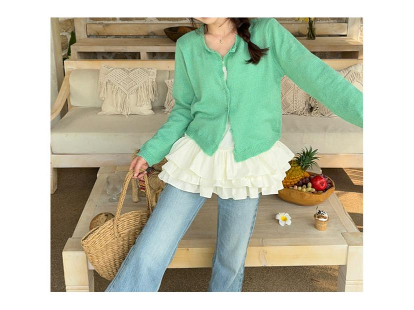 Женский кардиган, связанный вручную крючком из кружева: Мягкая, нежная, универсальная, тонкая куртка с защитой от солнца. One Size зелёный
Женский кардиган, связанный вручную крючком из кружева: Мягкая, нежная, универсальная, тонкая куртка с защитой от солнца. One Size зелёный