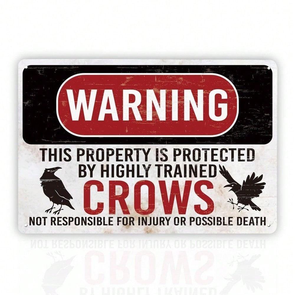 Vintage Metal Sign Humorous Raven Farmhouse Wall Decor
Vintage Metal Sign Humorous Raven Farmhouse Wall Decor
