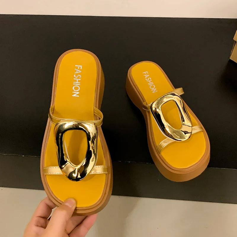 Fashion Flats Women Slippers Platform Casual Shoes Fashion Dress Woman Sandals 2025 Summer Designer Brand Walking Cozy Zapatos De Mujer 35
Fashion Flats Women Slippers Platform Casual Shoes Fashion Dress Woman Sandals 2025 Summer Designer Brand Walking Cozy Zapatos De Mujer 35
