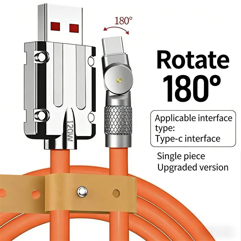 180 Degree Rotating USB C Cable 120W Fast Charging Right Angle Magnetic Data Cord for iPhone Huawei Android Rotating elbow huawei (reversible plug)
180 Degree Rotating USB C Cable 120W Fast Charging Right Angle Magnetic Data Cord for iPhone Huawei Android Rotating elbow huawei (reversible plug)