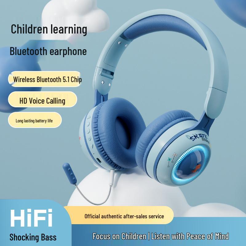 KE-21 Over-ear Bluetooth 5.3 Headphones with TF Card Slot, Cute Dinosaur Design, Colorful Lights синій
KE-21 Over-ear Bluetooth 5.3 Headphones with TF Card Slot, Cute Dinosaur Design, Colorful Lights синій