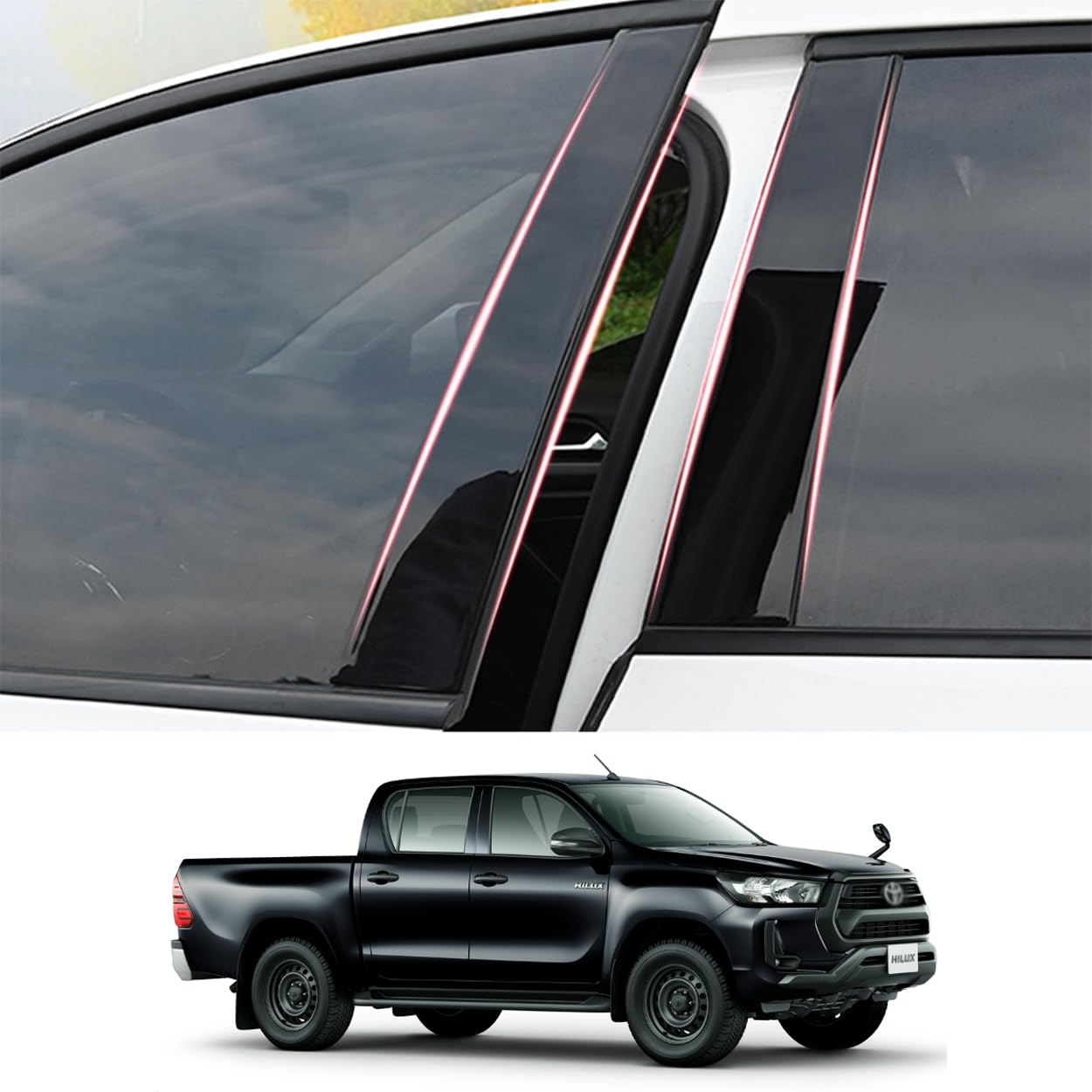 ZdeduoCar Специально разработан для Toyota Hilux GUN125 2017 Октябрь Накладка на стойку Оригинальный комплект боковых дефлекторов Защитная крышка (Август - 2019) Средняя стойка
ZdeduoCar Специально разработан для Toyota Hilux GUN125 2017 Октябрь Накладка на стойку Оригинальный комплект боковых дефлекторов Защитная крышка (Август - 2019) Средняя стойка