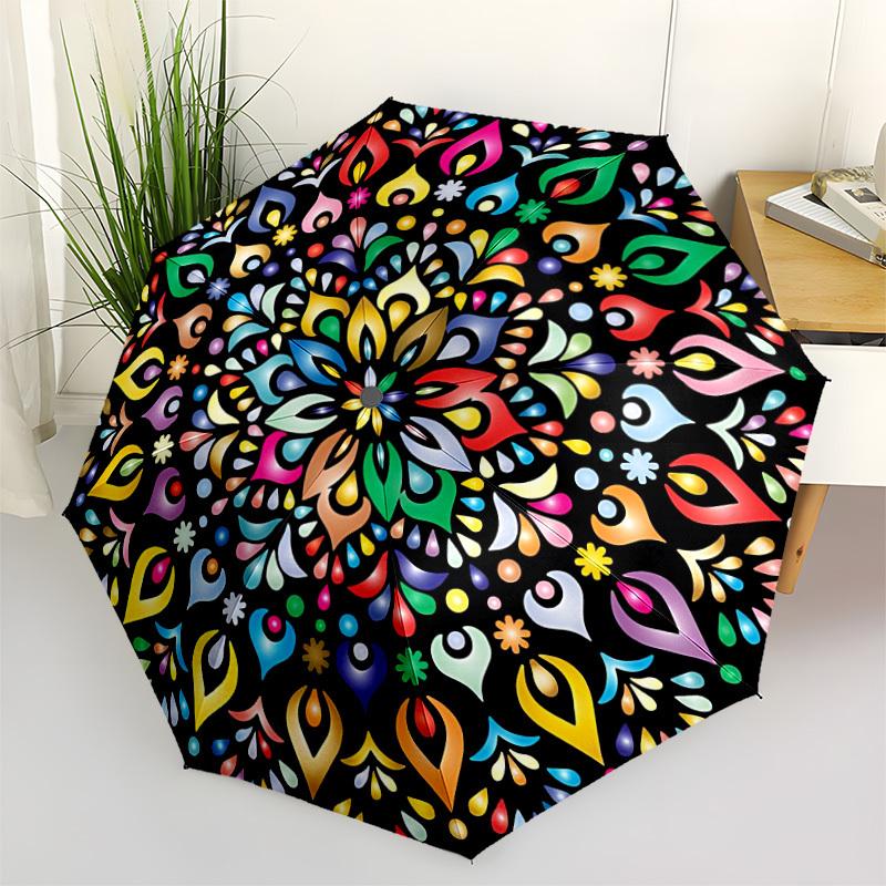 1pc Colorful Mandala Pattern Automatic Folding Umbrella. Portable collapsible design, Best birthday festival gift yy250924127
1pc Colorful Mandala Pattern Automatic Folding Umbrella. Portable collapsible design, Best birthday festival gift yy250924127