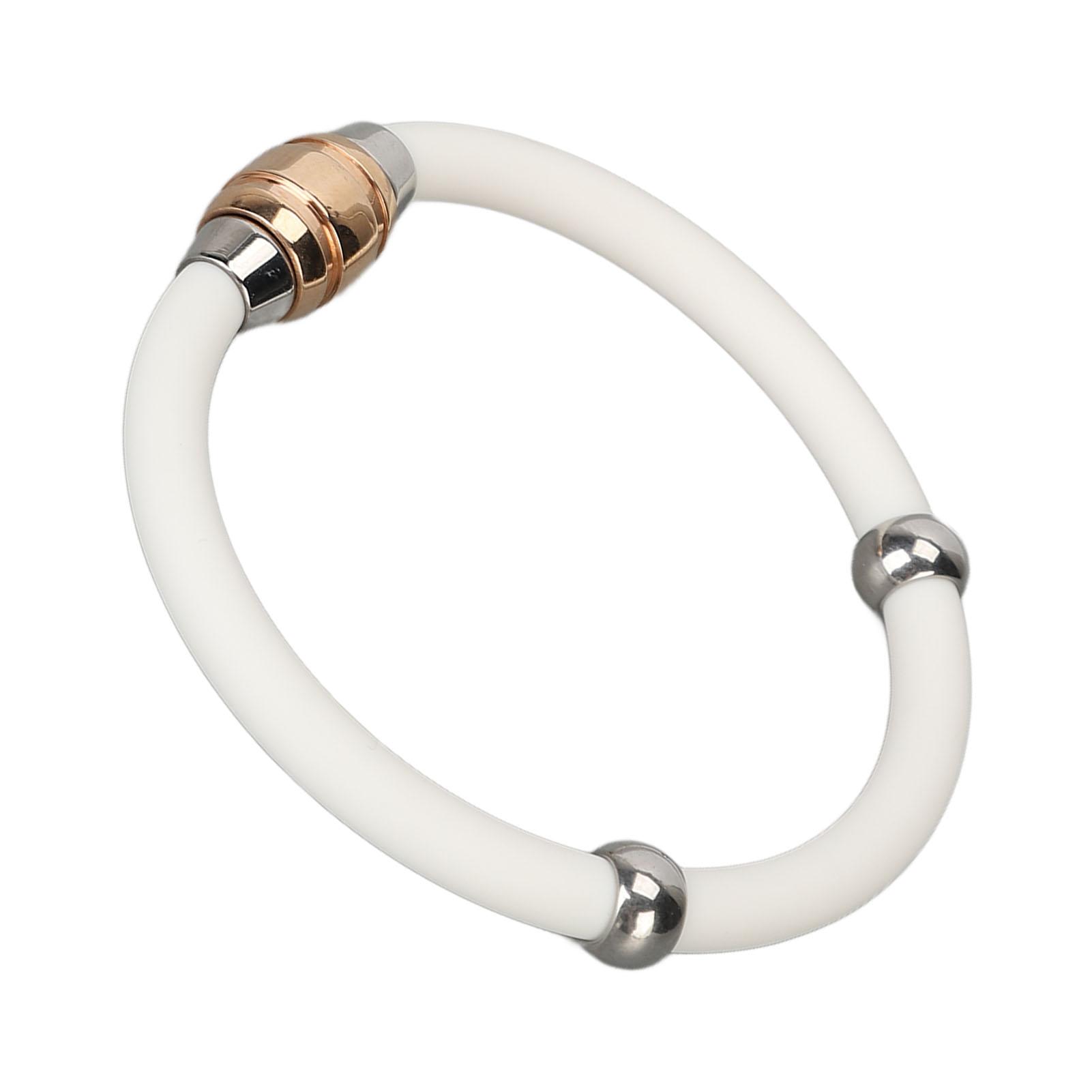 Antistatic Bracelet Negative Ion Wristband Silicone Energy Balance Bracelet for Outdoor Sports Fitness White 20cm
Antistatic Bracelet Negative Ion Wristband Silicone Energy Balance Bracelet for Outdoor Sports Fitness White 20cm