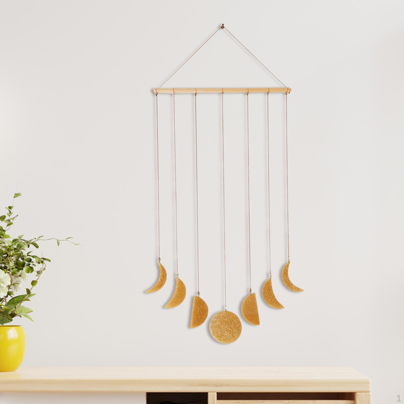 Настенное искусство с фазами Луны для декора дома и офиса золотой
Настенное искусство с фазами Луны для декора дома и офиса золотой