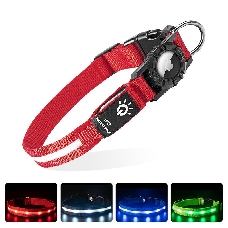 Luminous Waterproof Dog Collar with AirTag Holder - Anti-Lost, Rechargeable, GPS Tracking S: 30-39 x 2.5CM
Luminous Waterproof Dog Collar with AirTag Holder - Anti-Lost, Rechargeable, GPS Tracking S: 30-39 x 2.5CM
