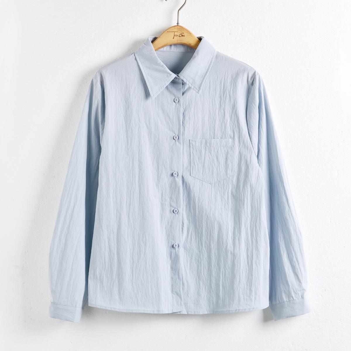 Женская рубашка Laneige в корейском стиле с длинным рукавом и отложным воротником, мода весна 2025, свободный и молодежный стиль. Large синий
Женская рубашка Laneige в корейском стиле с длинным рукавом и отложным воротником, мода весна 2025, свободный и молодежный стиль. Large синий