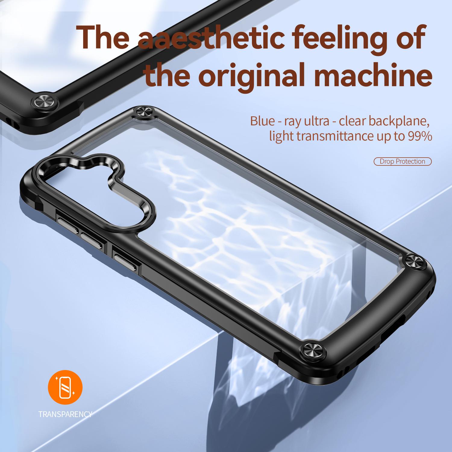 For Samsung Galaxy S25+ Case Anti-Drop Alloy Lens Frame PC+TPU Phone Cover Sapphire/Black
For Samsung Galaxy S25+ Case Anti-Drop Alloy Lens Frame PC+TPU Phone Cover Sapphire/Black