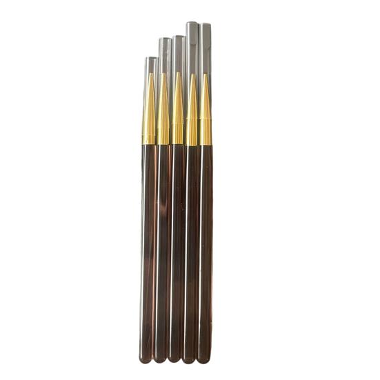 5Pcs/Set Nail Art Pen Acrylic Handle Liner Brush Gel Nail Painting Art Design Pen Long Lines Thin Details Fine Drawing Nail Dotting Painting Tool темный кофе
5Pcs/Set Nail Art Pen Acrylic Handle Liner Brush Gel Nail Painting Art Design Pen Long Lines Thin Details Fine Drawing Nail Dotting Painting Tool темный кофе