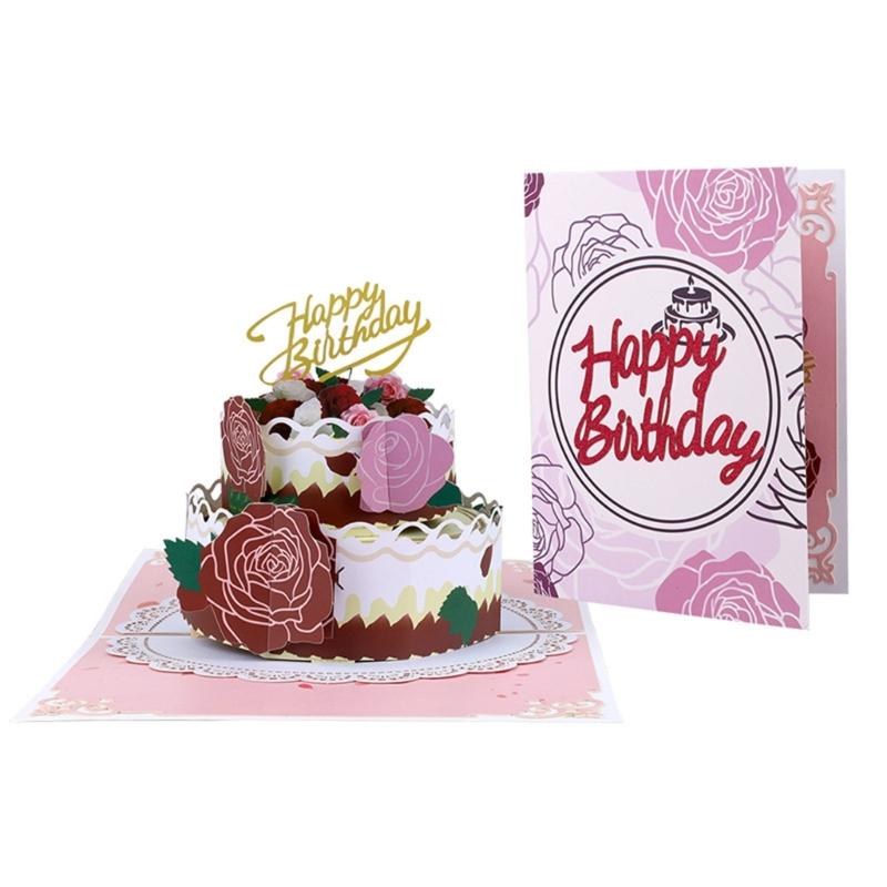Unique 3D Rose Garden Cake Greeting Card for Birthday Celebration Includes Blank Notecard and Envelope 1
Unique 3D Rose Garden Cake Greeting Card for Birthday Celebration Includes Blank Notecard and Envelope 1