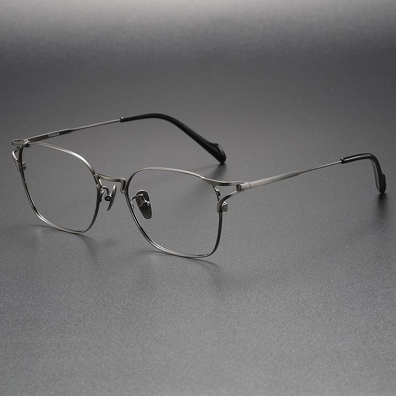 Designer Titanium Large Eyeglasses Frames Men Ultra-Light Retro Luxury Glasses Full Frame Business Eyeglasses Frame 2024 New сірий
Designer Titanium Large Eyeglasses Frames Men Ultra-Light Retro Luxury Glasses Full Frame Business Eyeglasses Frame 2024 New сірий
