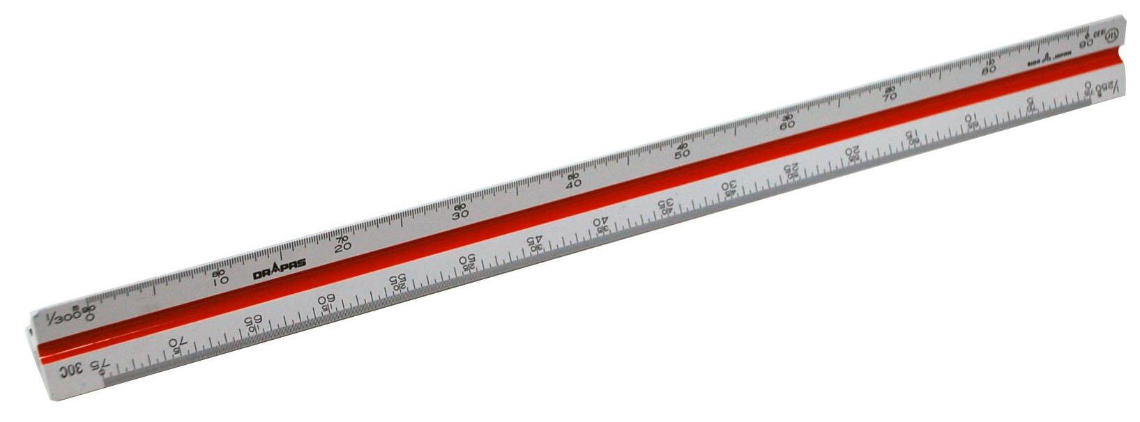 Drapus Triangular Scale, 30cm, Plastic, No Vernier, 1/250, 16329
Drapus Triangular Scale, 30cm, Plastic, No Vernier, 1/250, 16329