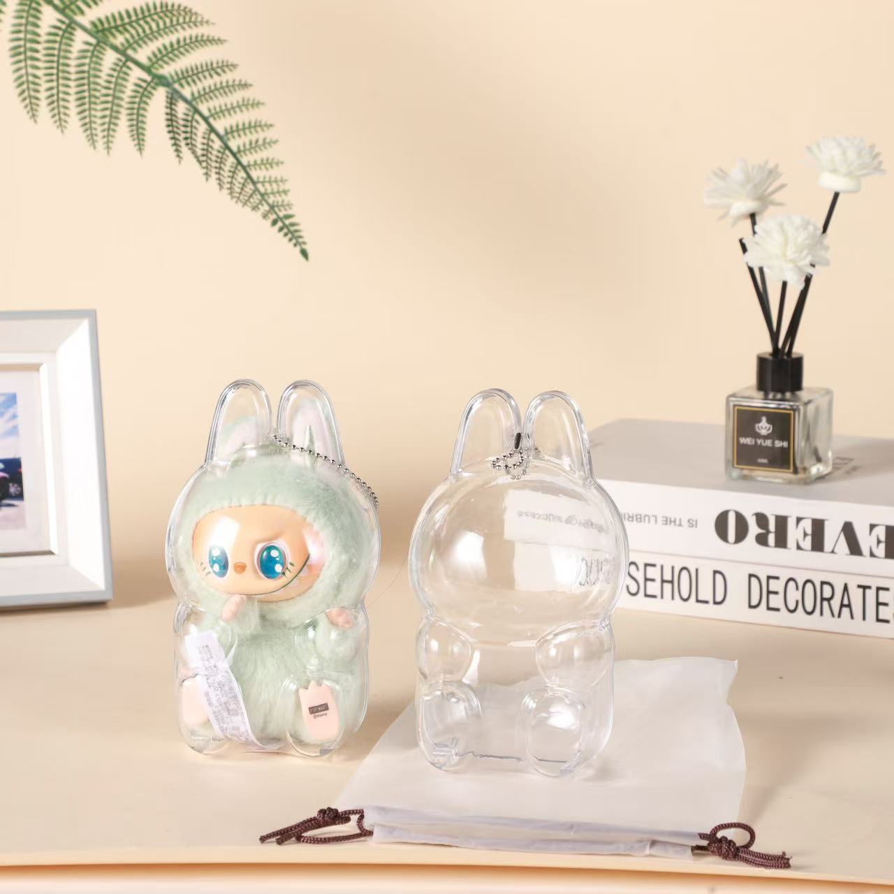 1шт прозрачный пылезащитный чехол без куклы пластиковый LABUBU защитный чехол коробка для хранения кукол 1PC 
1шт прозрачный пылезащитный чехол без куклы пластиковый LABUBU защитный чехол коробка для хранения кукол 1PC