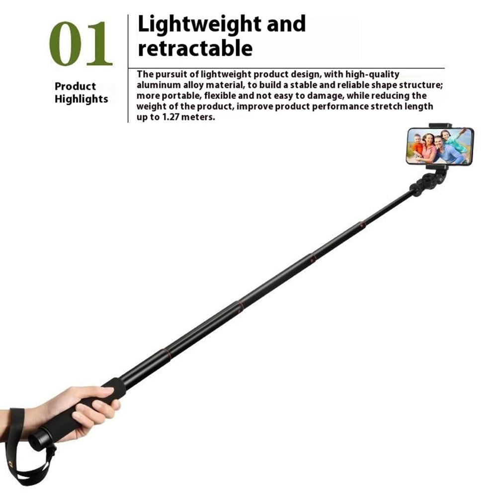 QZSD ZP002 127cm Camera Phone Aluminum Alloy Extendable Rod Handheld Selfie Stick Type A
QZSD ZP002 127cm Camera Phone Aluminum Alloy Extendable Rod Handheld Selfie Stick Type A