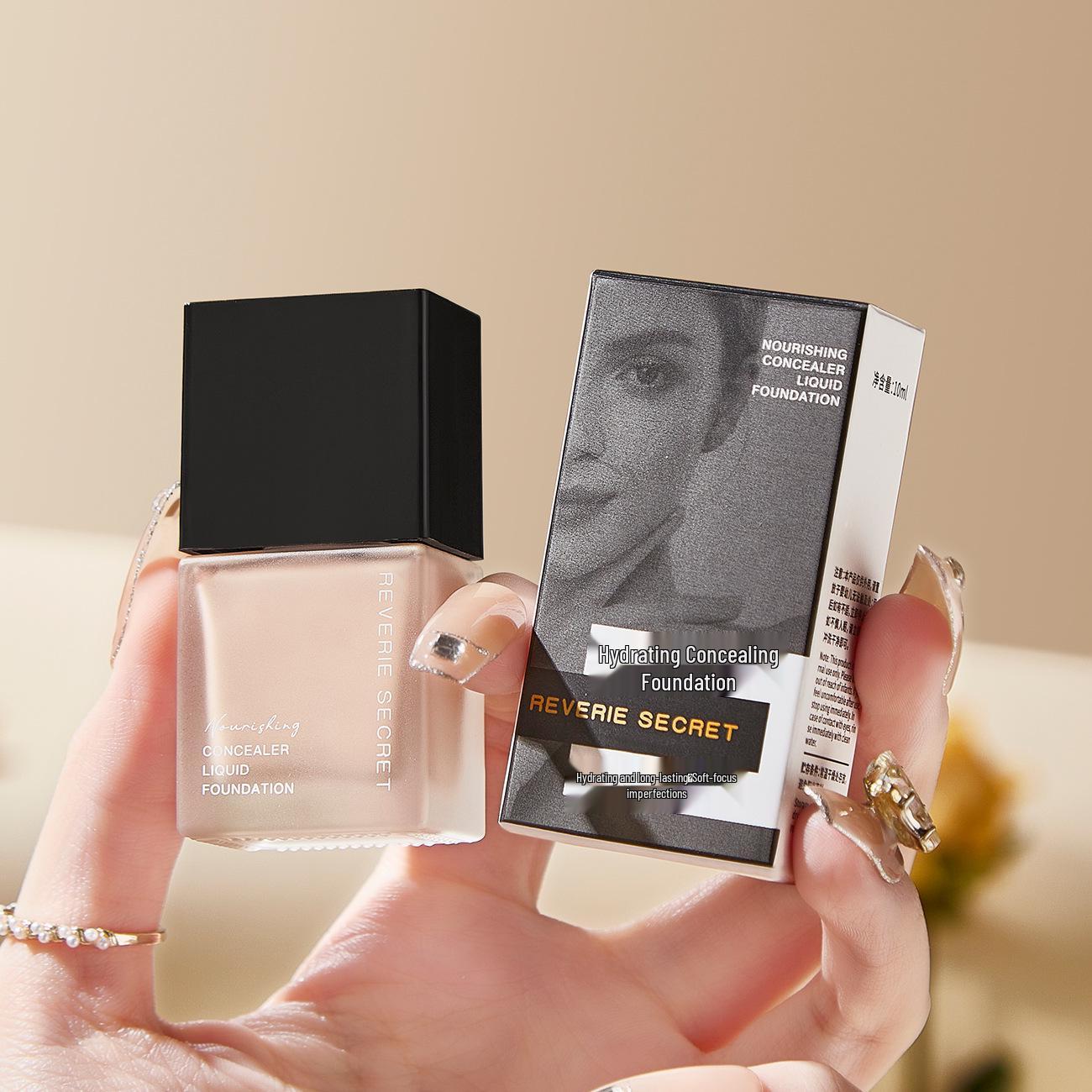 Dream Secret Nourishing Concealer: Creamy, Moisturizing, Sweat & Waterproof Foundation in a 10ml Square Bottle.
Dream Secret Nourishing Concealer: Creamy, Moisturizing, Sweat & Waterproof Foundation in a 10ml Square Bottle.