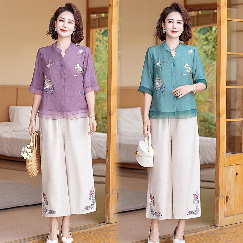 2024 Trendy Summer Mid-Sleeve Top Set for Middle-Aged & Elderly Women 5XL (recommended 77-82kg)
2024 Trendy Summer Mid-Sleeve Top Set for Middle-Aged & Elderly Women 5XL (recommended 77-82kg)