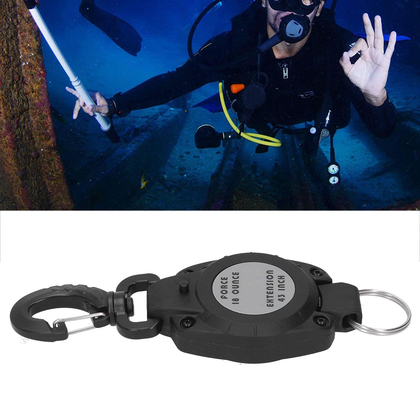 Black Retractable Keychain Telescopic Carabiner Holder AntiLost Diving Hook Key Ring
Black Retractable Keychain Telescopic Carabiner Holder AntiLost Diving Hook Key Ring