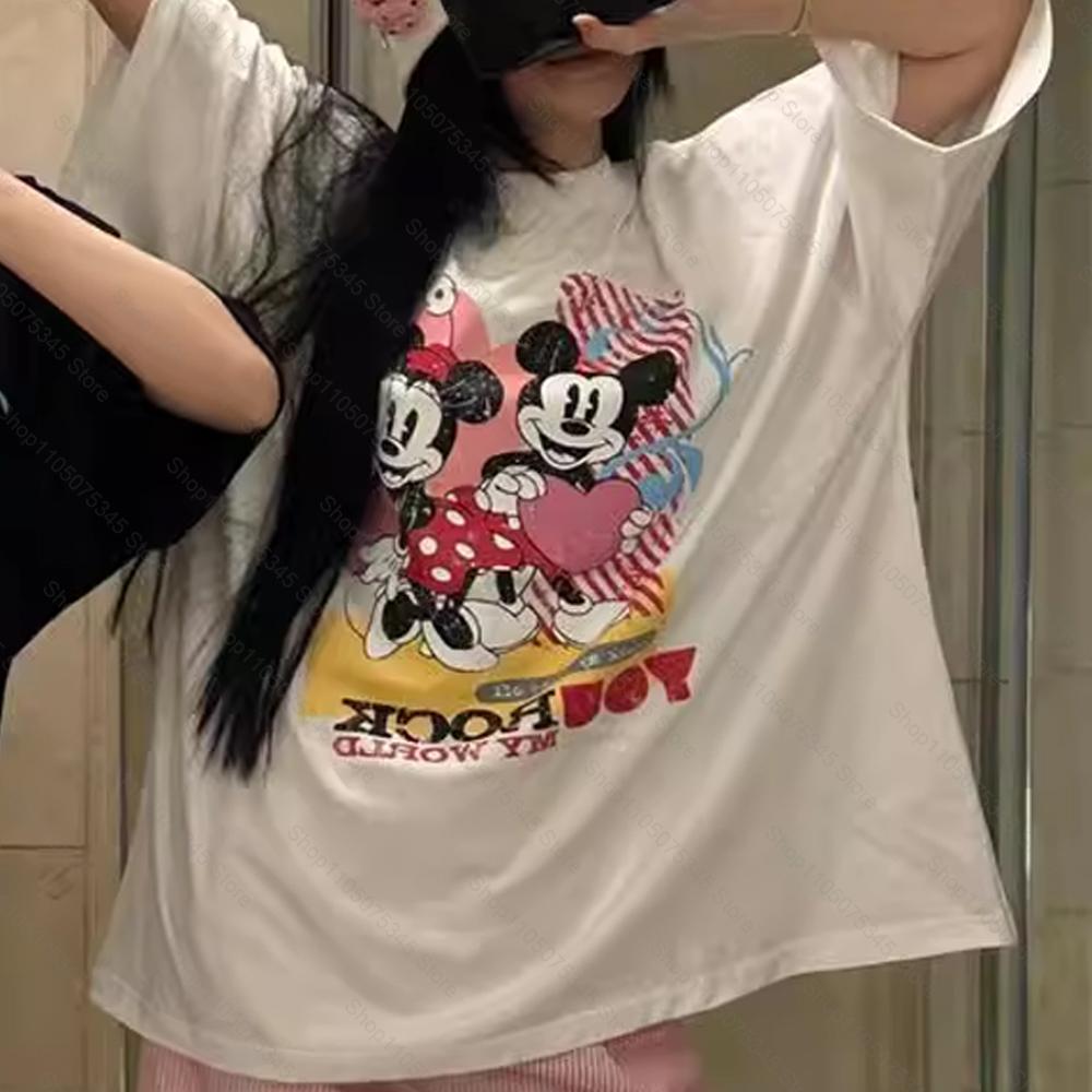 Cartoon Printed Mickey Short Sleeve TShirt Loose Fashion Simple Versatile Casual Crew Neck Skinny OversizeTop Women S
Cartoon Printed Mickey Short Sleeve TShirt Loose Fashion Simple Versatile Casual Crew Neck Skinny OversizeTop Women S