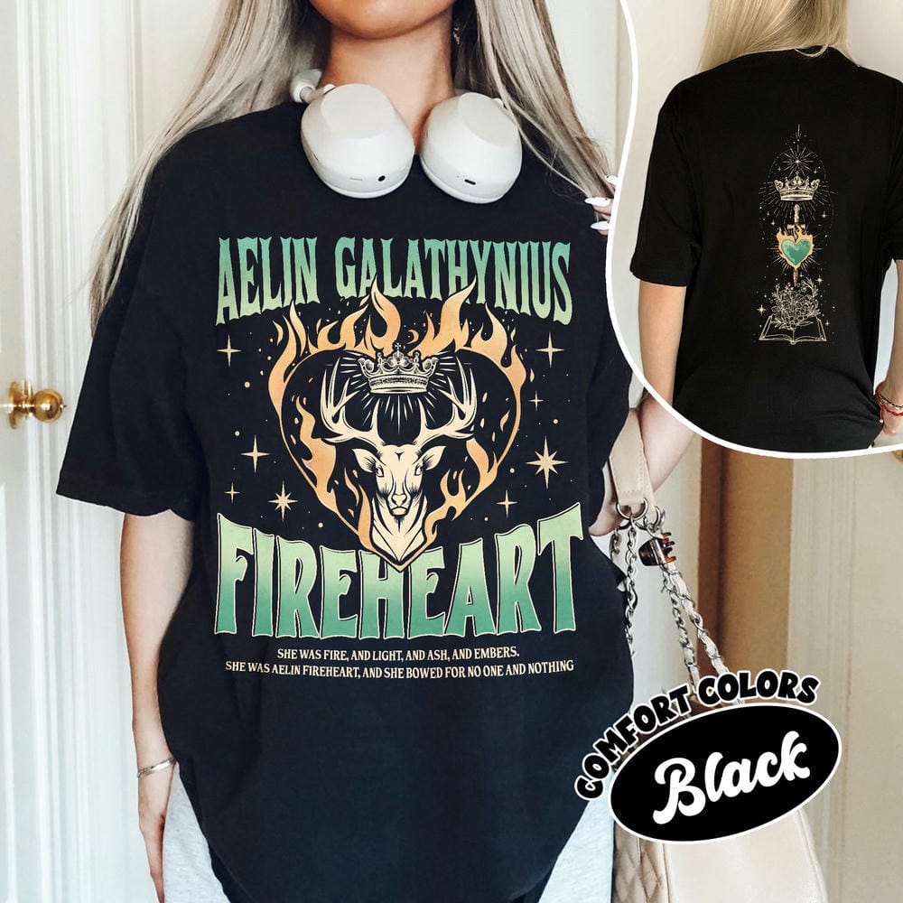 Aelin Galathynius Fireheart Comfort Shirt SJM Inspire Two Sides 100 Cotton Loose Retro Shirt Unisex Tee Fantasy Apparel Y2K Top 4XL
Aelin Galathynius Fireheart Comfort Shirt SJM Inspire Two Sides 100 Cotton Loose Retro Shirt Unisex Tee Fantasy Apparel Y2K Top 4XL