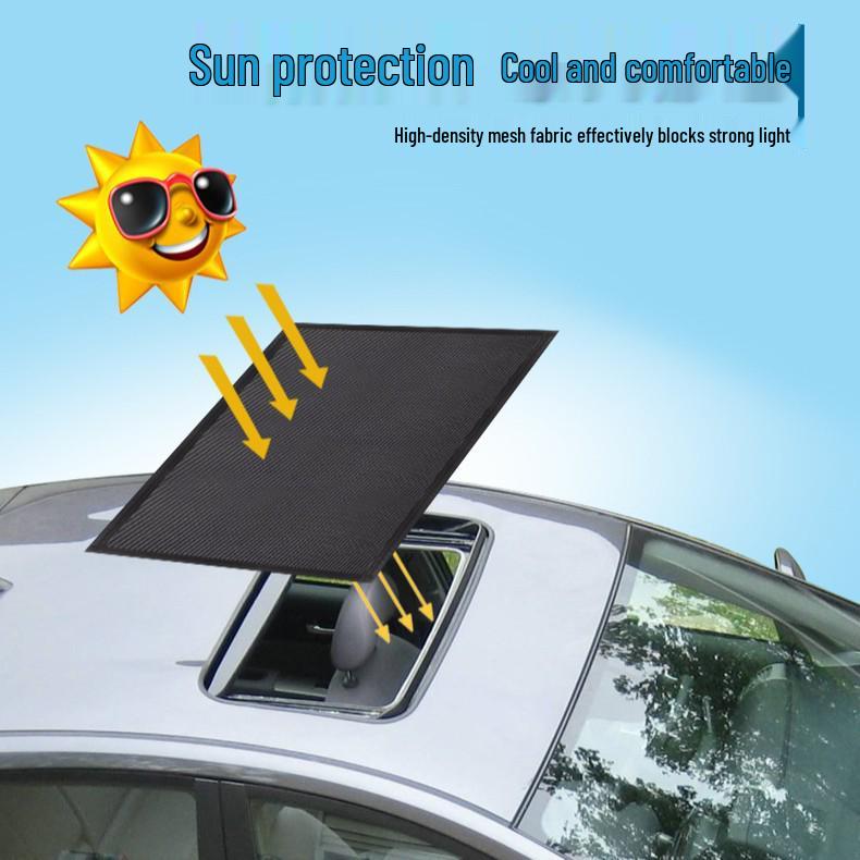 Magnetic Mesh Sunroof Sunshade: Anti-Mosquito, Light-Blocking, UV Protection Curtain Small Sunroof Shade 95*55cm with Storage Bag
Magnetic Mesh Sunroof Sunshade: Anti-Mosquito, Light-Blocking, UV Protection Curtain Small Sunroof Shade 95*55cm with Storage Bag