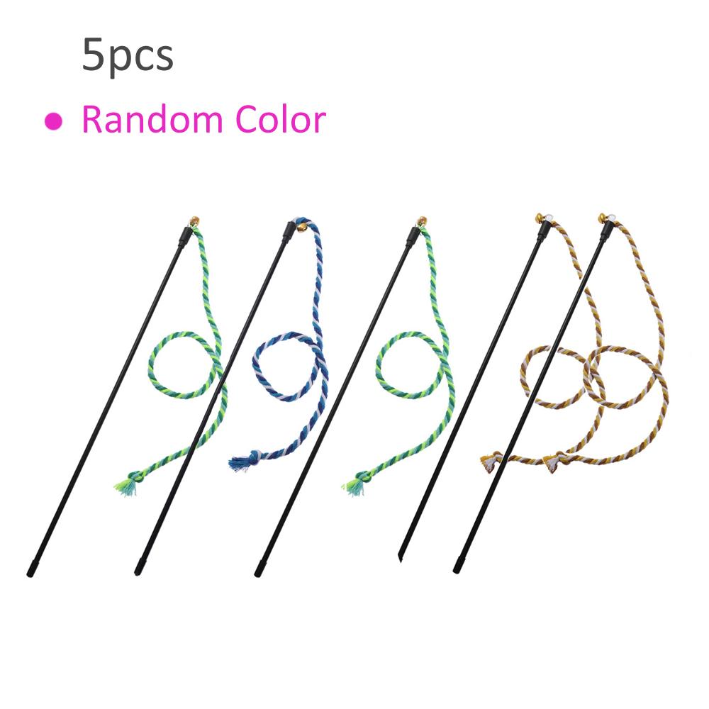 5pcs Rope Cat Teaser Stick Cat Bites Rope Wand Pet Toy Rod
5pcs Rope Cat Teaser Stick Cat Bites Rope Wand Pet Toy Rod
