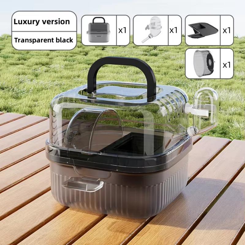 Small Pet Travel Carrier for Hamster Gerbil with Ventilation Window Water Bottle Ring Portable Cage with Handle чёрный
Small Pet Travel Carrier for Hamster Gerbil with Ventilation Window Water Bottle Ring Portable Cage with Handle чёрный