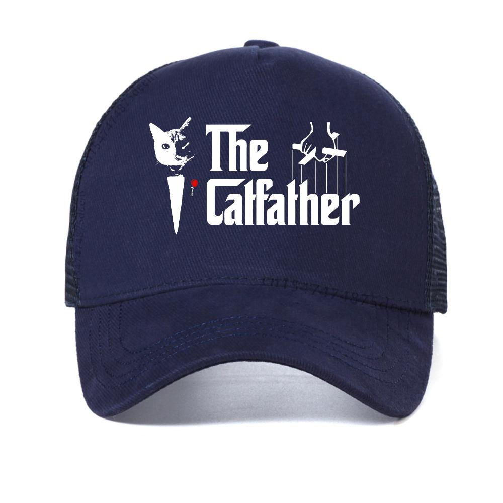 The Catfather Cat Cool Printing Men Women Breathable baseball cap Casual Comfortable Fashion mesh Snapback hat mesh Trucker Hats Adjustable темно-синього кольору
The Catfather Cat Cool Printing Men Women Breathable baseball cap Casual Comfortable Fashion mesh Snapback hat mesh Trucker Hats Adjustable темно-синього кольору