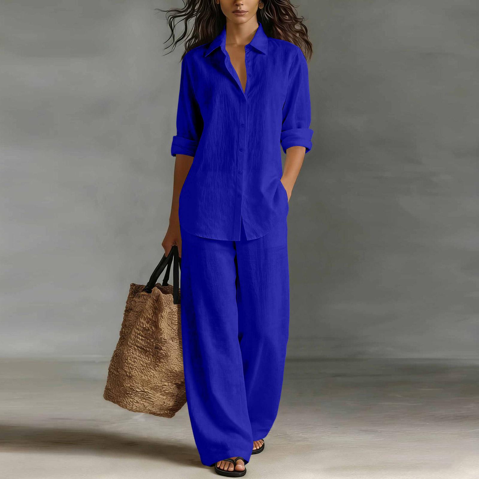 Fashionable And Sexy Women s Spring And Summer Retro Elastic Waist Strap Linen Suit Women s Fashion Color Casual Two-piece Set XL
Fashionable And Sexy Women s Spring And Summer Retro Elastic Waist Strap Linen Suit Women s Fashion Color Casual Two-piece Set XL