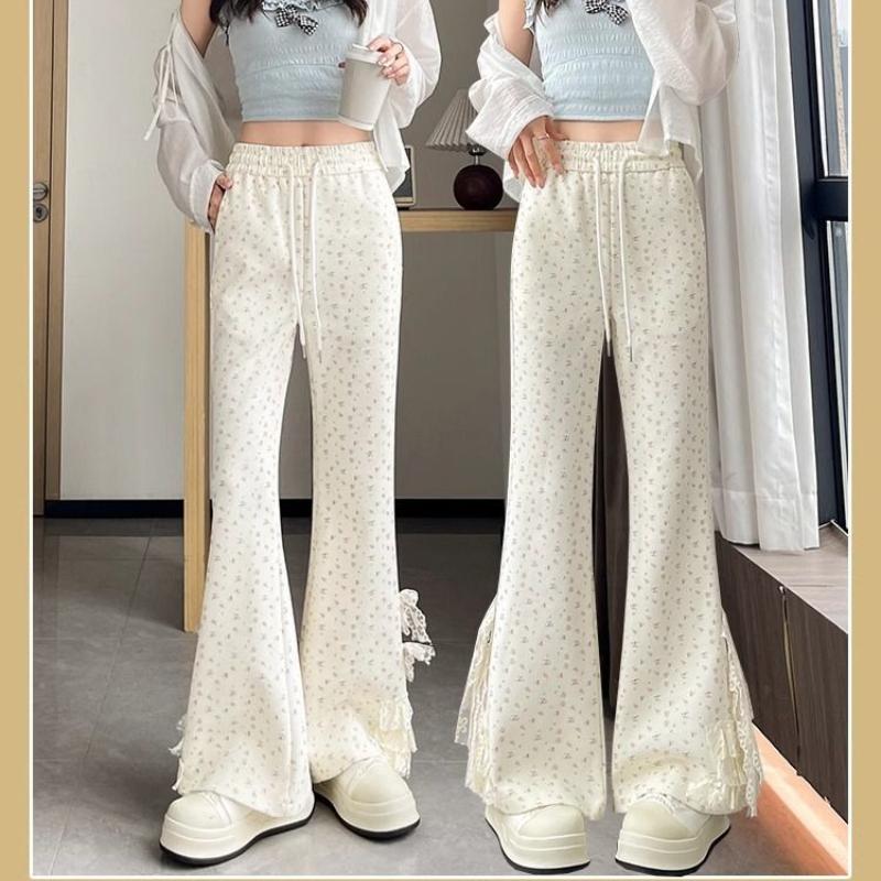 Женские брюки с цветочным принтом, с высокой посадкой, слегка расклешенные, с кружевным бантом, повседневные, весенние, однотонные, с эластичной талией, женский низ 2XL
Женские брюки с цветочным принтом, с высокой посадкой, слегка расклешенные, с кружевным бантом, повседневные, весенние, однотонные, с эластичной талией, женский низ 2XL
