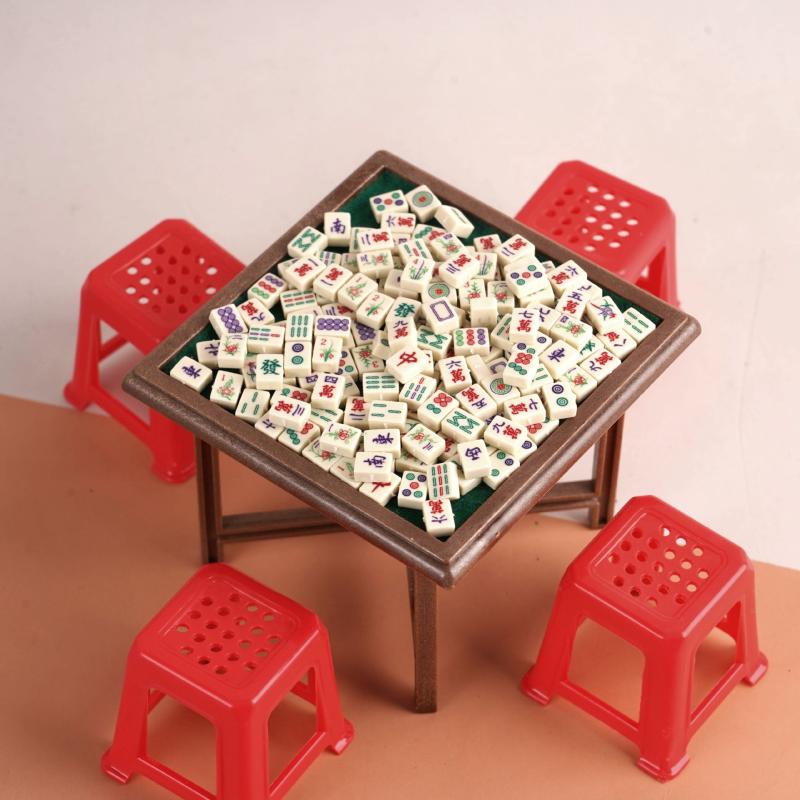 1Set 1:12 Dollhouse Miniature Mahjong Table And Chair Model Furniture Home Model Decor Toy Doll House Accessories one size
1Set 1:12 Dollhouse Miniature Mahjong Table And Chair Model Furniture Home Model Decor Toy Doll House Accessories one size