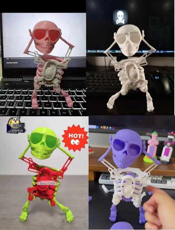Танцующий Скелет Человек 3D-печатная Игрушка – Веселое и Причудливое Украшение в виде Черепа 17CM
Танцующий Скелет Человек 3D-печатная Игрушка – Веселое и Причудливое Украшение в виде Черепа 17CM