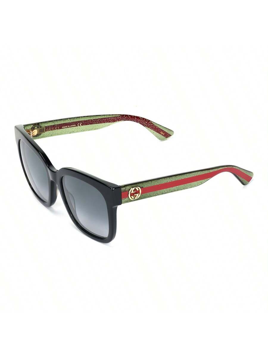 Gucci GG0034S 001 Великі квадратні сонцезахисні окуляри з блискучою смужкою-павутиною
Gucci GG0034S 001 Великі квадратні сонцезахисні окуляри з блискучою смужкою-павутиною