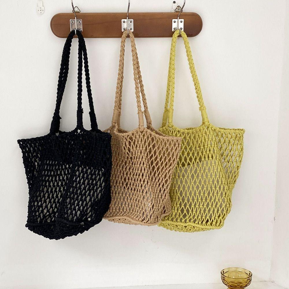 Cotton Rope Hollowed Out Bag Bohemian Crochet Tote Bag Simple Beach Bag Shopping жовтий
Cotton Rope Hollowed Out Bag Bohemian Crochet Tote Bag Simple Beach Bag Shopping жовтий