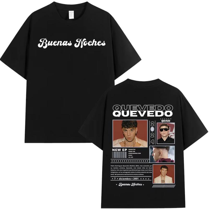 Rapper Quevedo Buenas Noches Tour 2025 T Shirt Unisex Women High Quality Tshirts Oversized Cotton Tshirt Streetwear Short Sleeve S
Rapper Quevedo Buenas Noches Tour 2025 T Shirt Unisex Women High Quality Tshirts Oversized Cotton Tshirt Streetwear Short Sleeve S